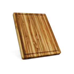 Teak Cutting Board Reversible Chopping Serving Multipurpose Food Safe Thick